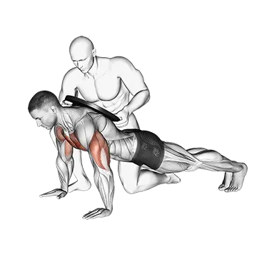 Assisted Weighted Push Up