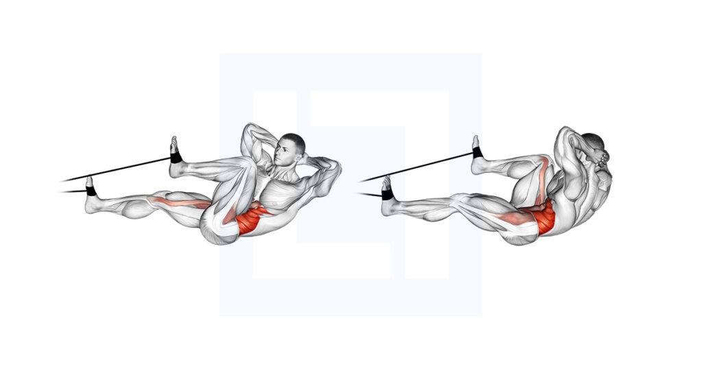 Crunch Bug Kettlebell Dead Bug: Loaded Core Anti-Extension