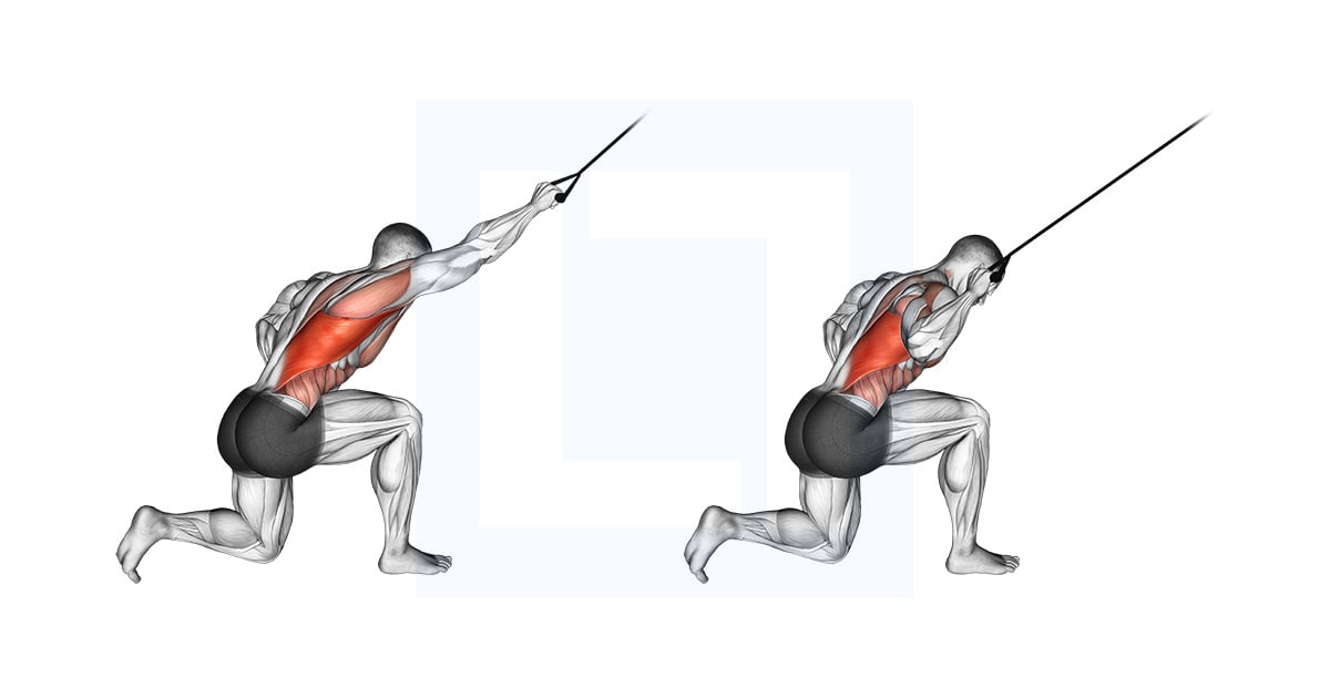 Band Kneeling One Arm Pulldown