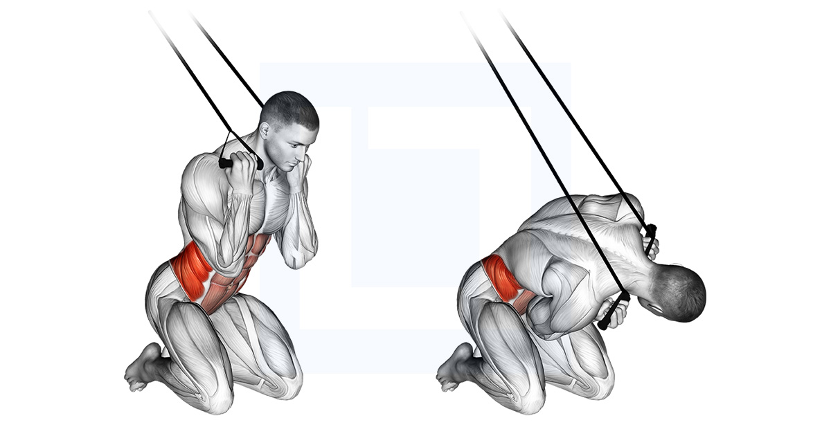 Band Kneeling Twisting Crunch