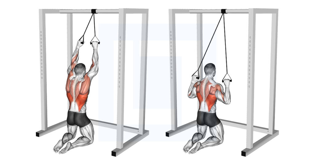 Band Knelling Lat Pulldown