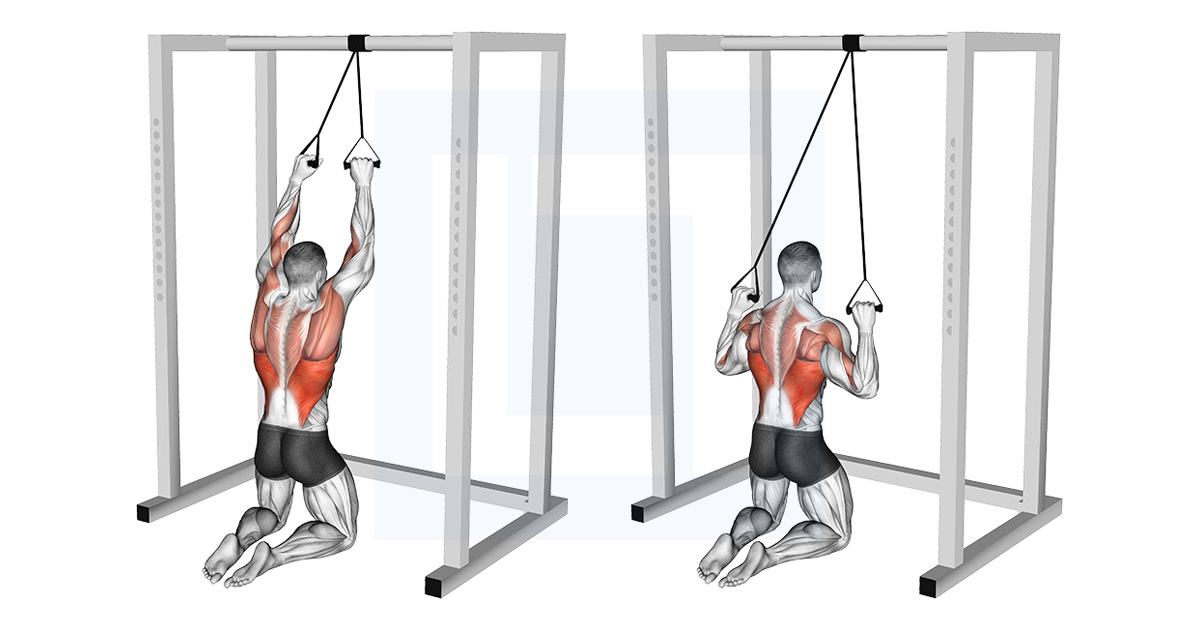 Band Knelling Lat Pulldown