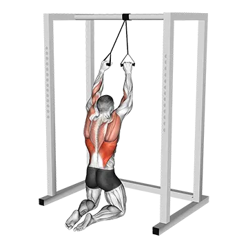 Best Resistance Band Lat Workouts Band Kneeling Lat Pulldown
