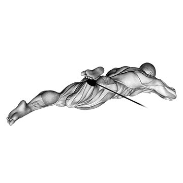 Band Lying Hip External Rotation