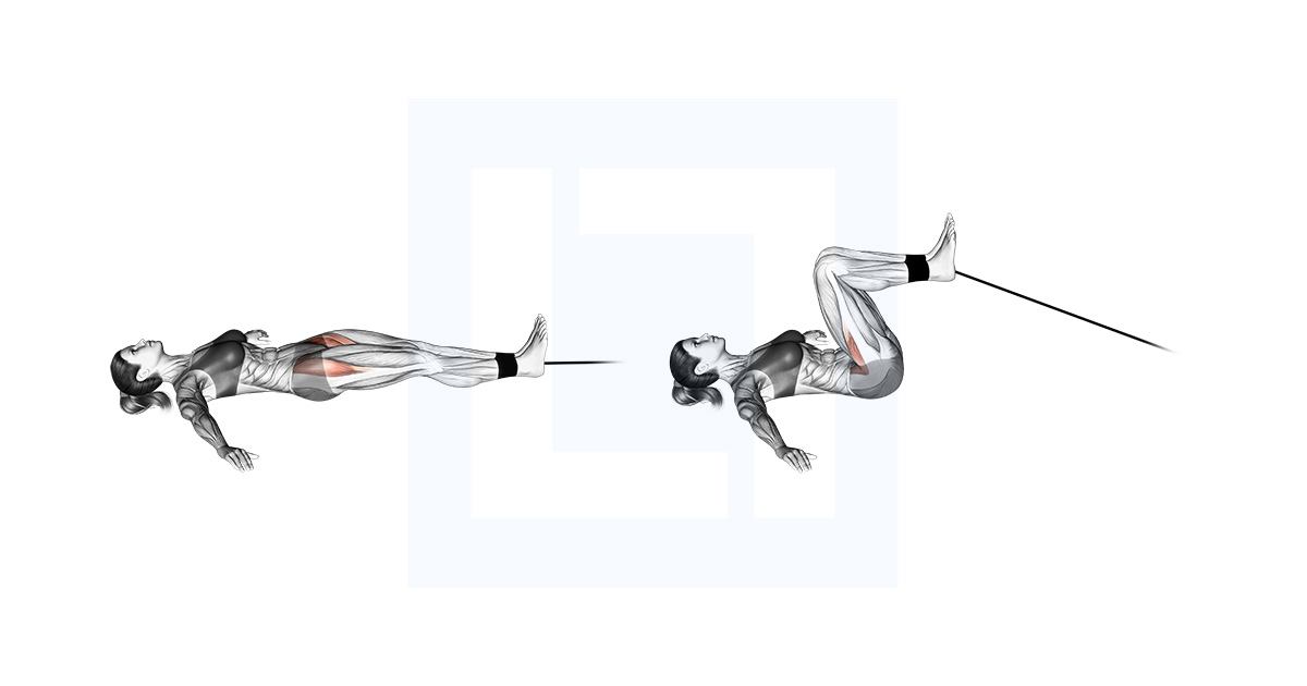 Band Lying Leg Raise
