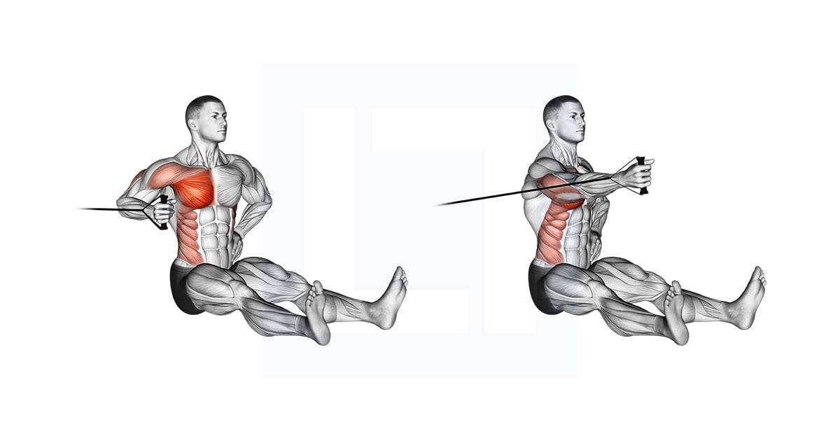 Band One Arm Twisting Chest Press