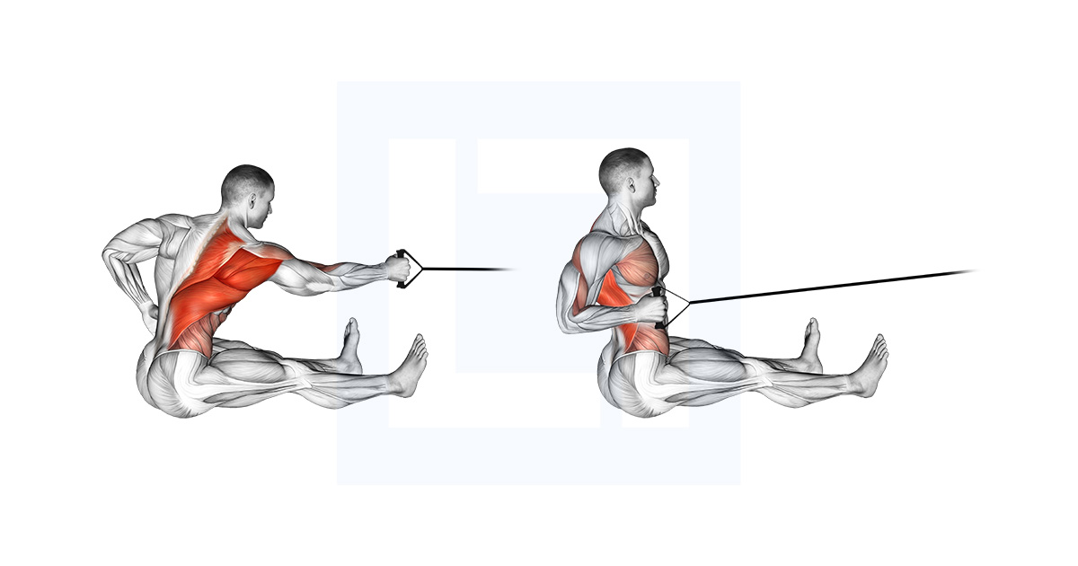 Band One Arm Twisting Seated Row