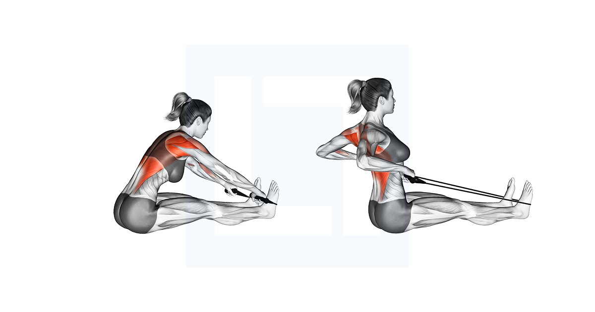 Band Seated Wide Grip Row