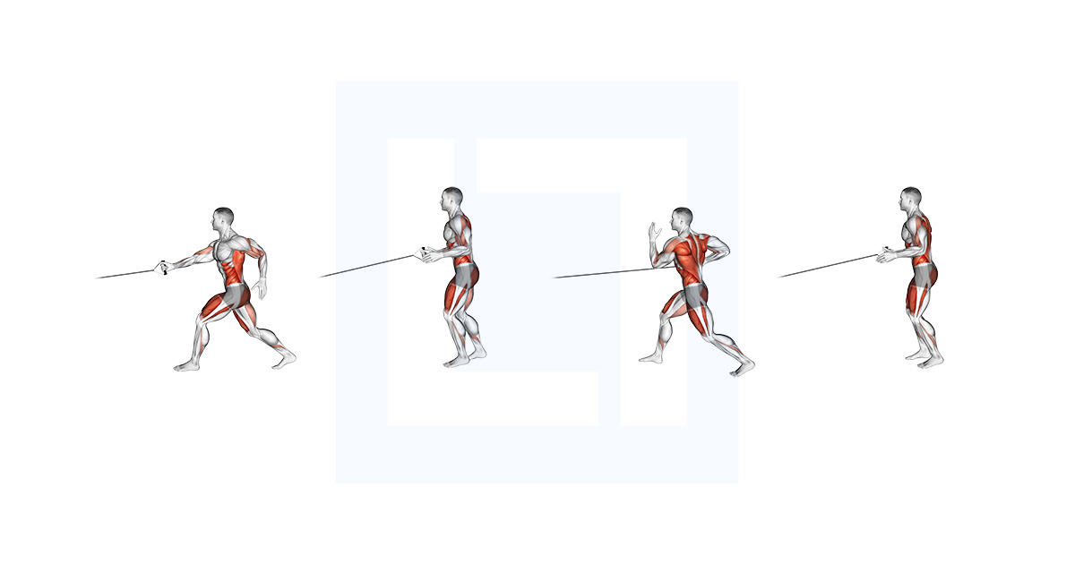 Band Split Jump With Single Arm Row