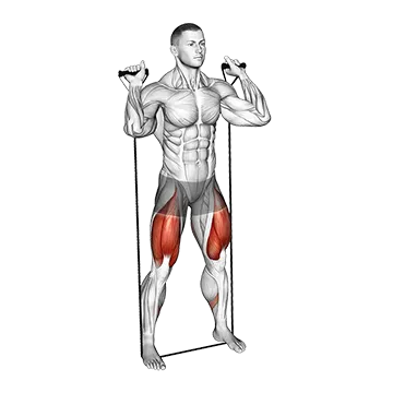 Best Resistance Band Quad Workouts Band Squat