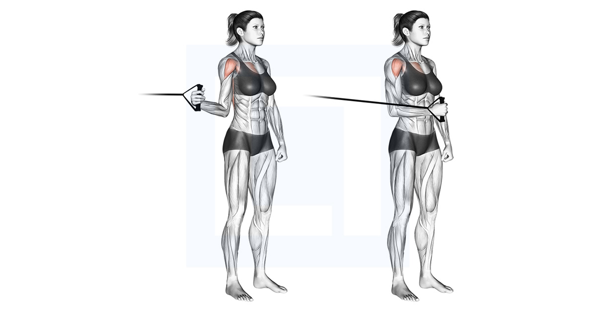 Band Standing Internal Shoulder Rotation