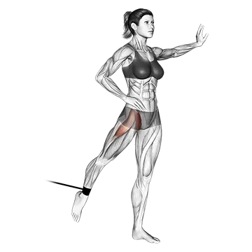 Band Standing Leg Raise