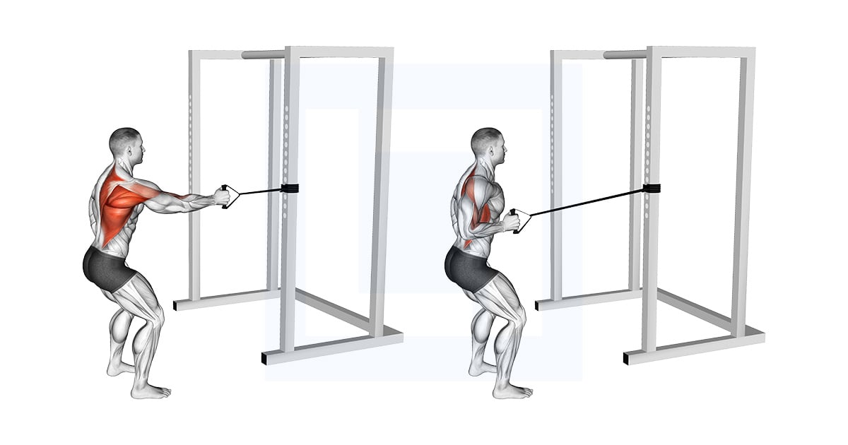 Band Standing Single Arm Row