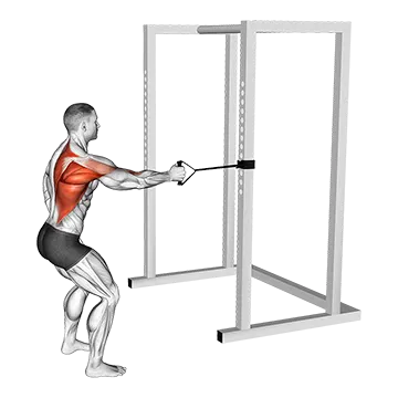 Band Standing Single Arm Row