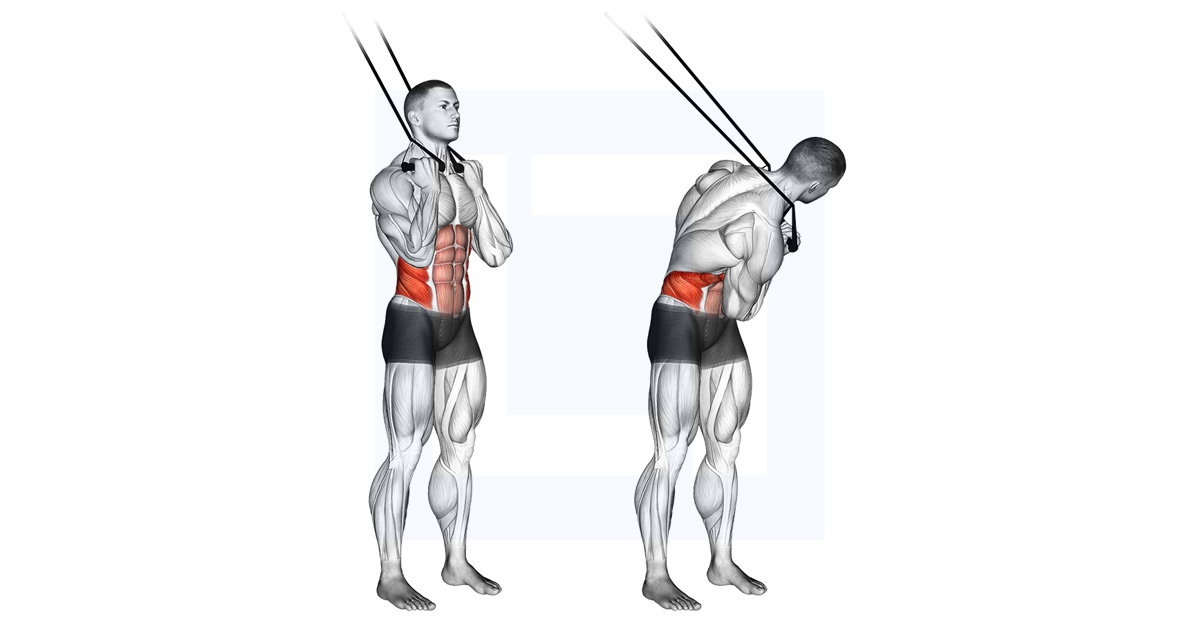 Band Standing Twisting Crunch