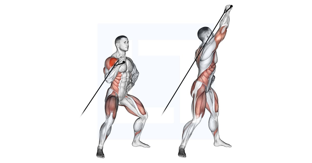Band Twisting Overhead Press