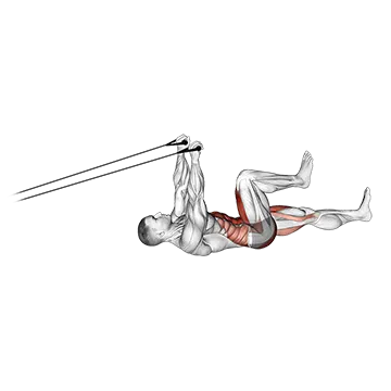 Best Upper Ab Workouts Band Upper Body Lying Air Bike
