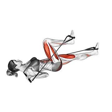 Bar Band Lying Alternate Leg Press