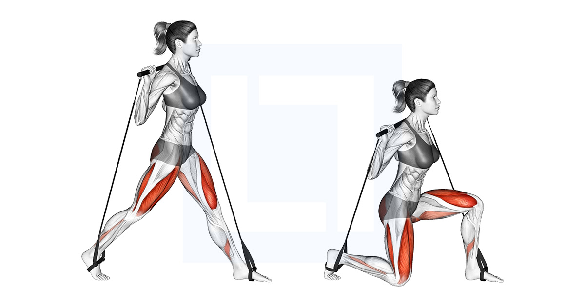 Bar Band Split Squat