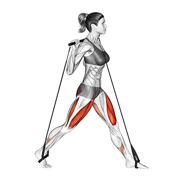 Bar Band Split Squat