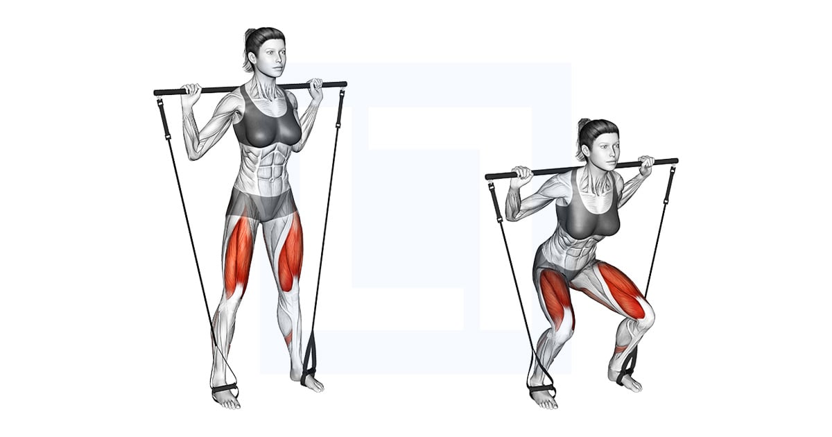 Bar Band Squat