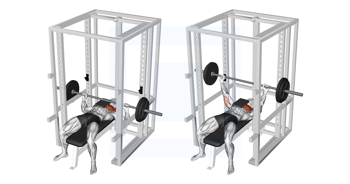 Barbell Bench Press With 1 Board