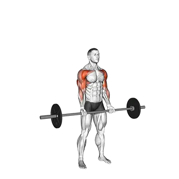 Barbell Curl Press Extension