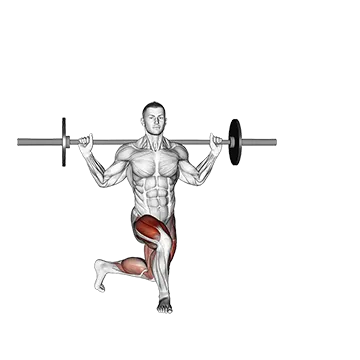 Best Barbell Quad Workouts Barbell Curtsey Lunge