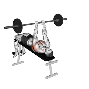 Barbell Decline Bent Arm Pullover