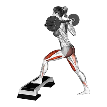 Barbell Elevated Split Squat