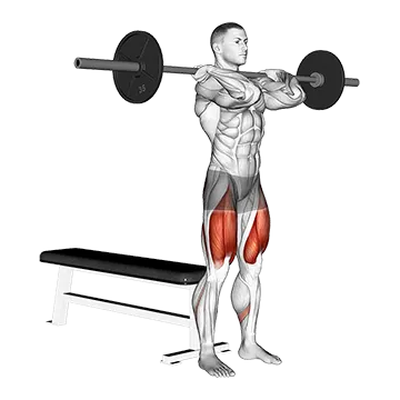 Best Barbell Quad Workouts Barbell Front Bench Squat