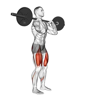 Best Barbell Quad Workouts Barbell Front Rack Lunge