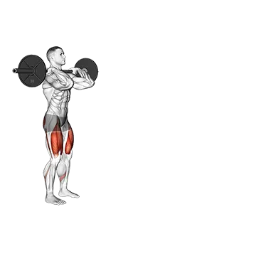 Barbell Front Rack Walking Lunge