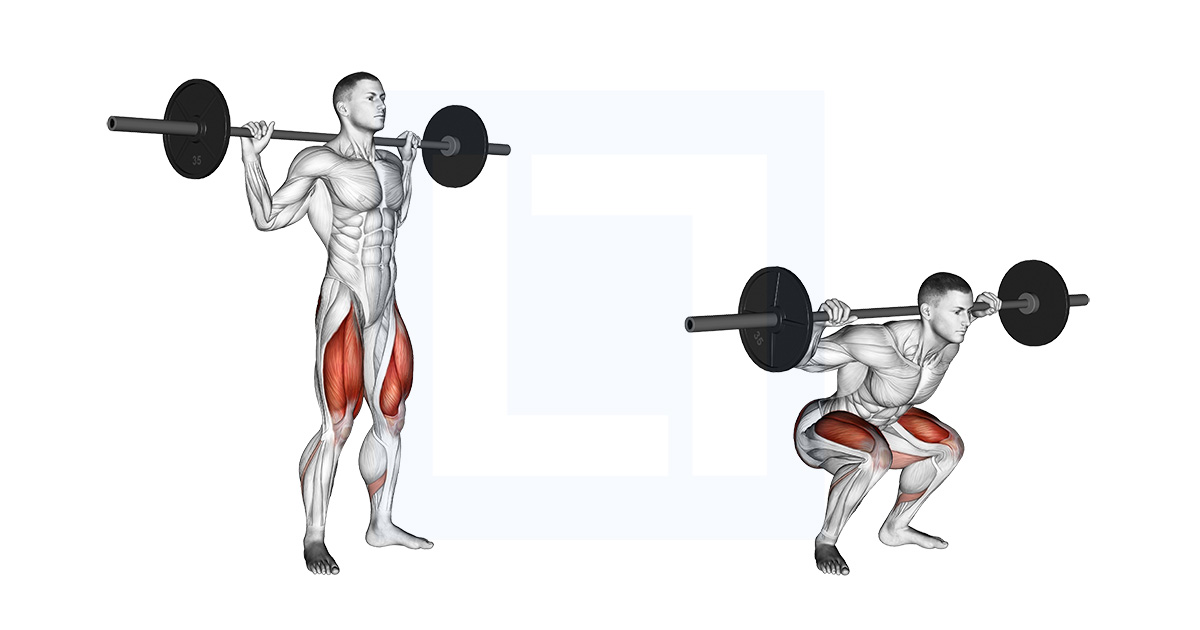 Barbell Full Squat ATG Back Squat Barbell Full Squat ATG Back Squat