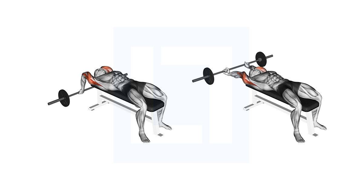 Barbell Lying Close Grip Triceps Extension