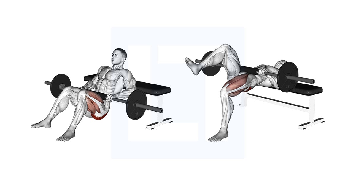 Barbell One Leg Hip Thrust