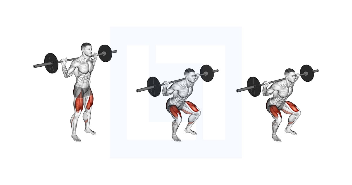 Barbell Squat 2 Sec Hold