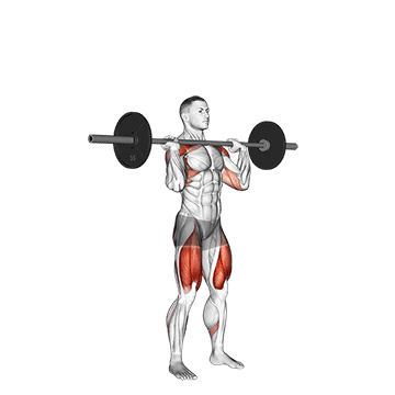 Best Barbell Shoulder Workouts Barbell Squat To Shoulder Press
