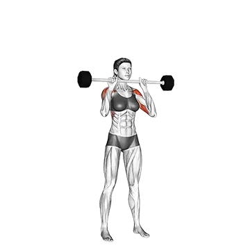 Barbell Standing Close Grip Military Press