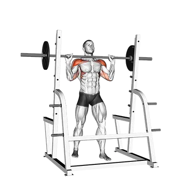 Best Push Pull Legs Routine Barbell Standing Military Press