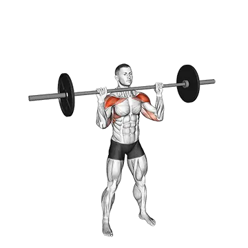 How To Build Bigger Shoulders Barbell Standing Shoulders Press