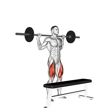 Best Barbell Glute Workouts Barbell Step Up