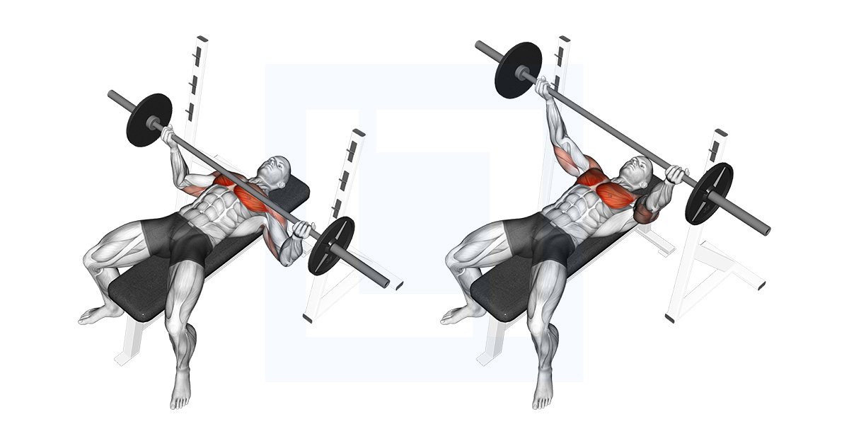 Barbell Wide Reverse Grip Bench Press
