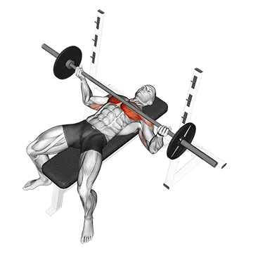 Barbell Wide Reverse Grip Bench Press