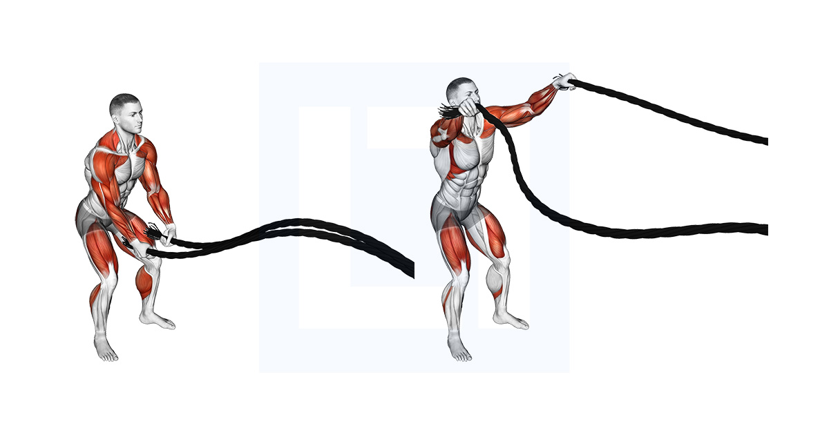 Battling Ropes Inside Circle