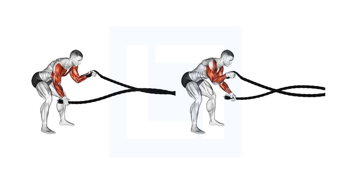 Battling Ropes Low Waves