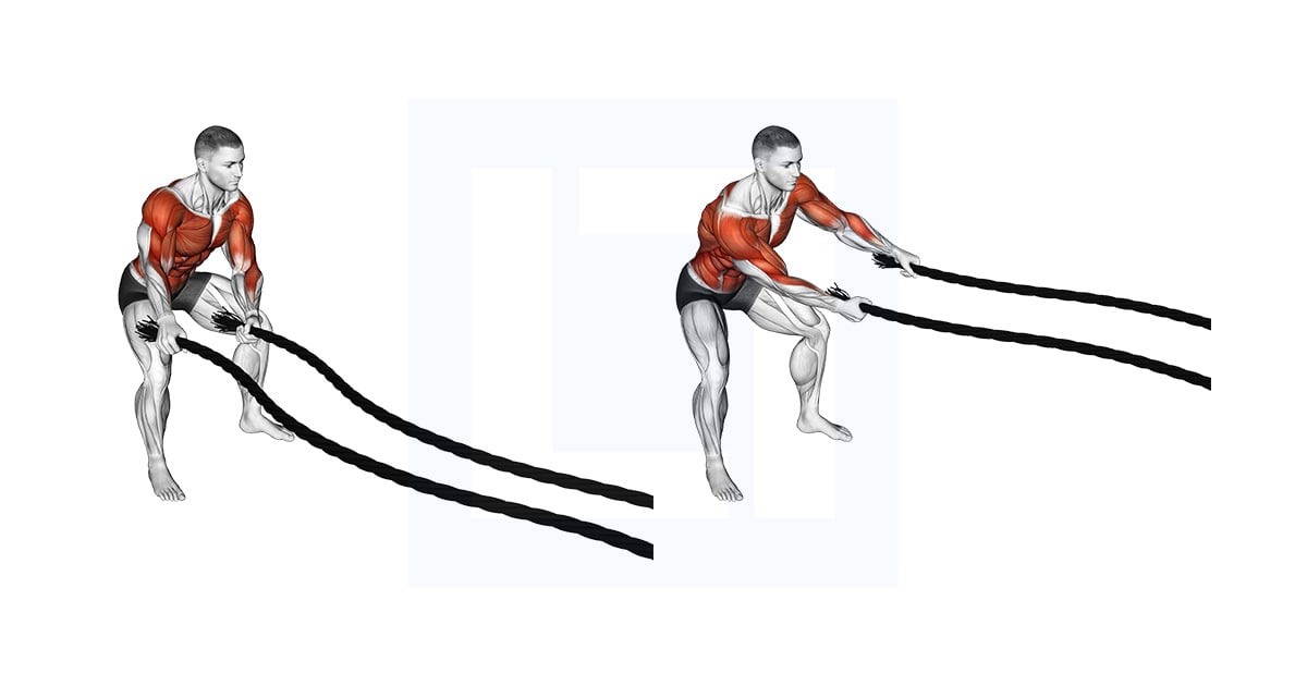 Battling Ropes Side to Side Arms