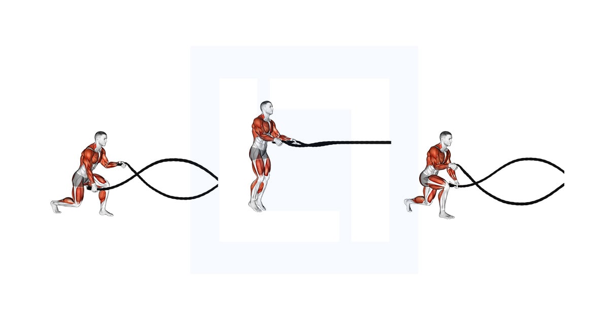 Battling Ropes Split Jump