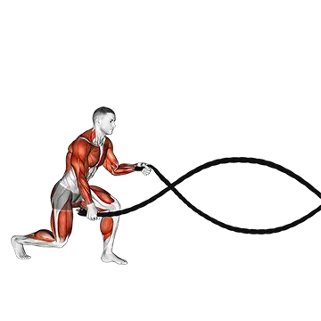 Battling Ropes Split Jump