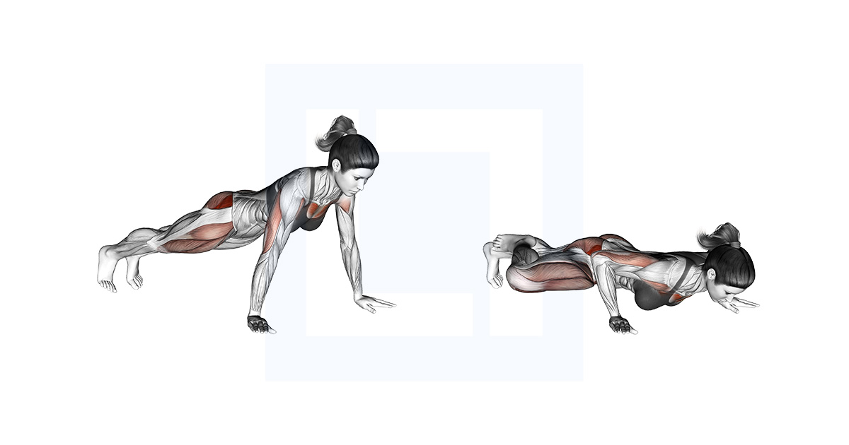Bent Side Knee Push Up
